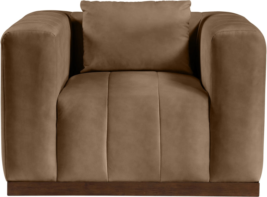 Fauteuil d'appoint rembourré en chenille Vivi