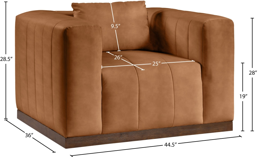 Fauteuil d'appoint rembourré en chenille Vivi