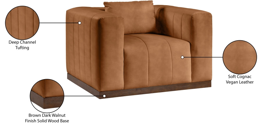 Fauteuil d'appoint rembourré en chenille Vivi