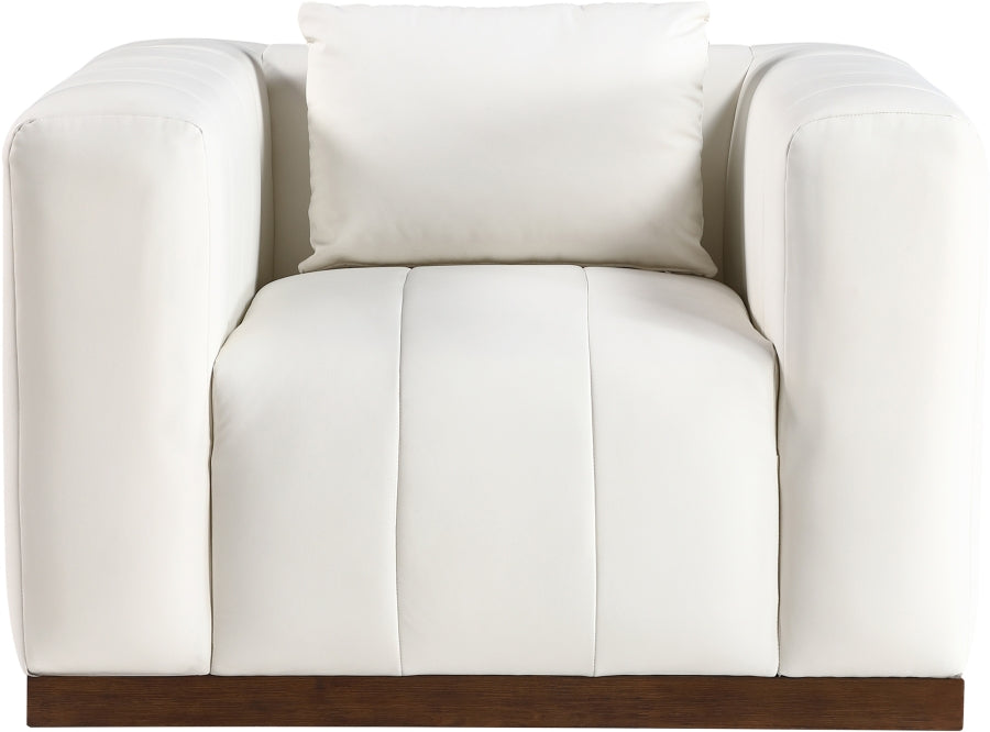 Fauteuil d'appoint rembourré en chenille Vivi