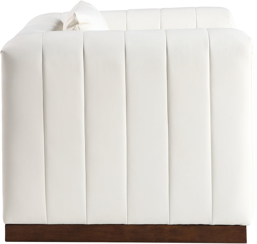 Fauteuil d'appoint rembourré en chenille Vivi
