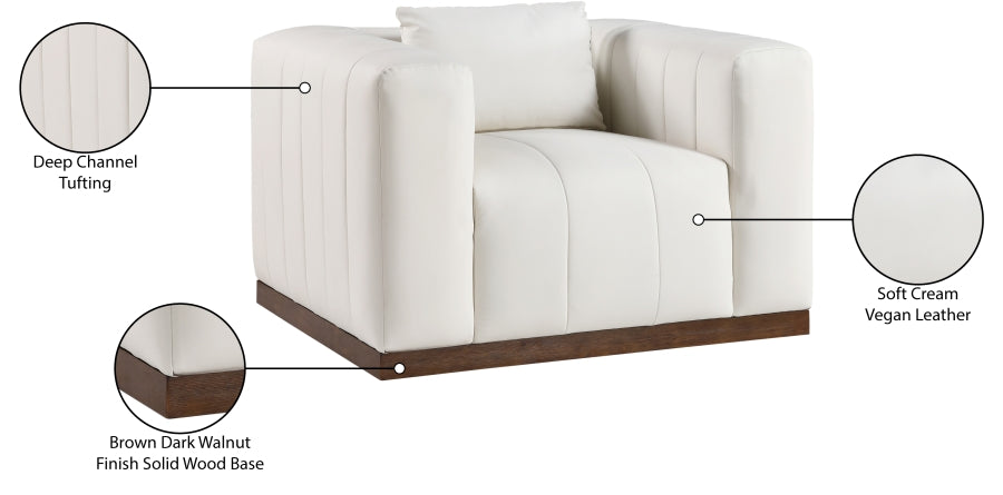Fauteuil d'appoint rembourré en chenille Vivi