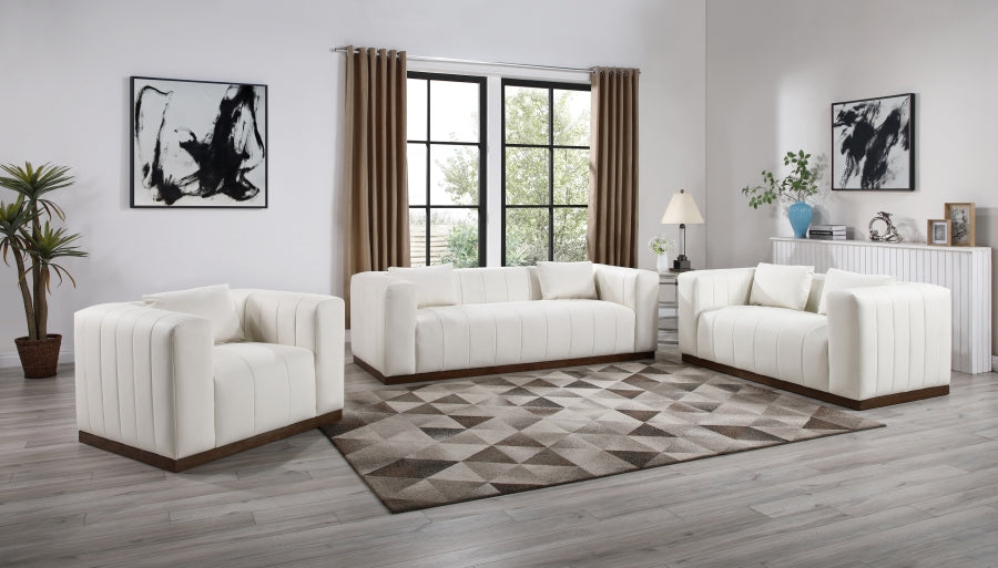 Fauteuil d'appoint rembourré en chenille Vivi