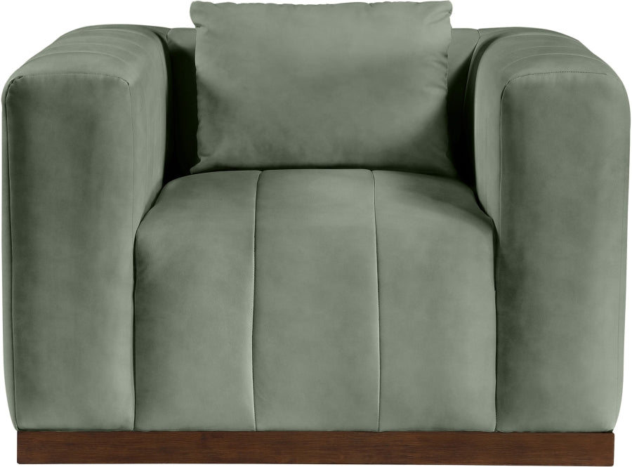 Fauteuil d'appoint rembourré en chenille Vivi