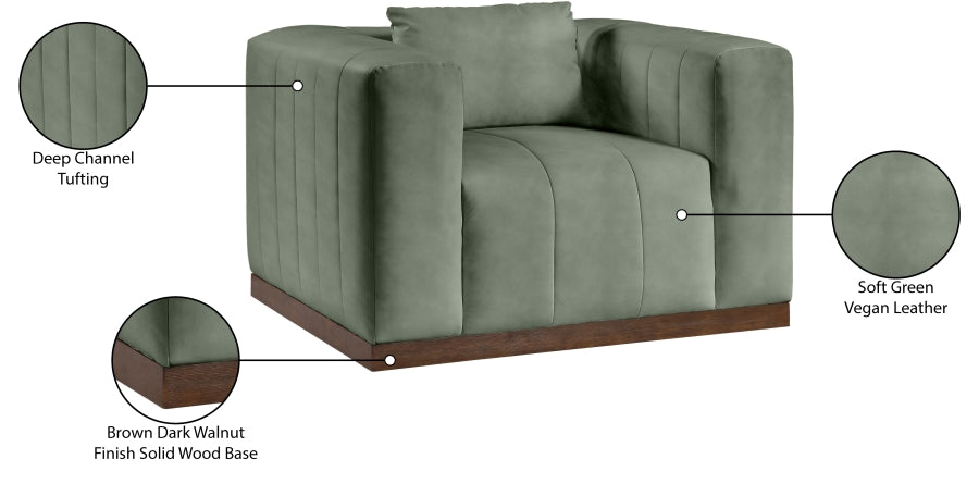 Fauteuil d'appoint rembourré en chenille Vivi
