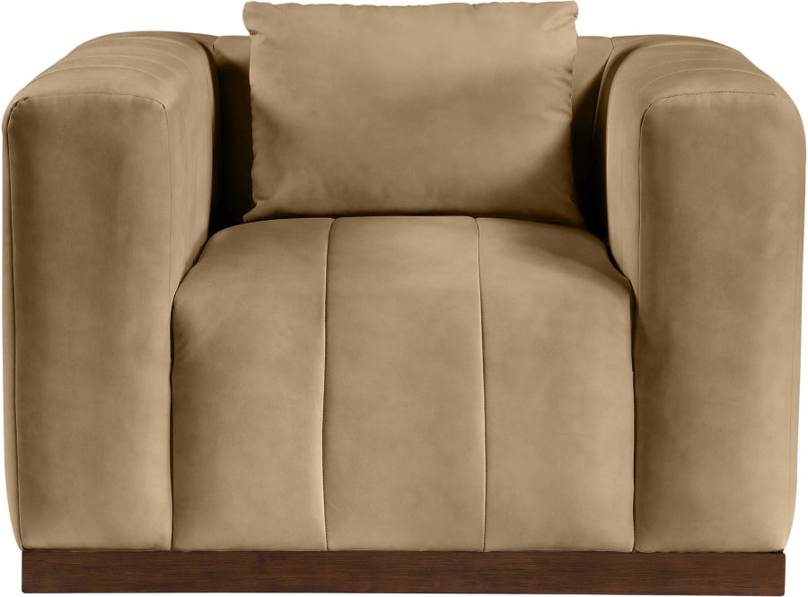 Fauteuil d'appoint rembourré en chenille Vivi