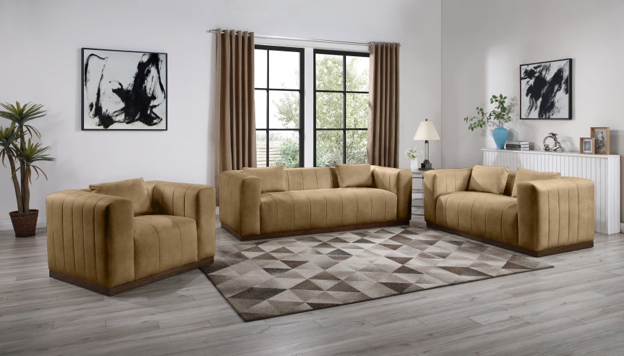 Fauteuil d'appoint rembourré en chenille Vivi