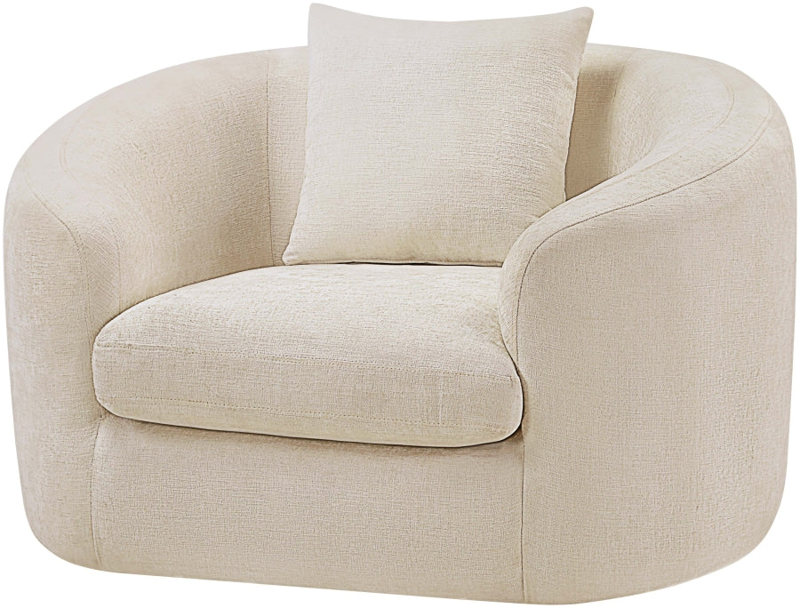 Fauteuil d'appoint rembourré en chenille Vivi
