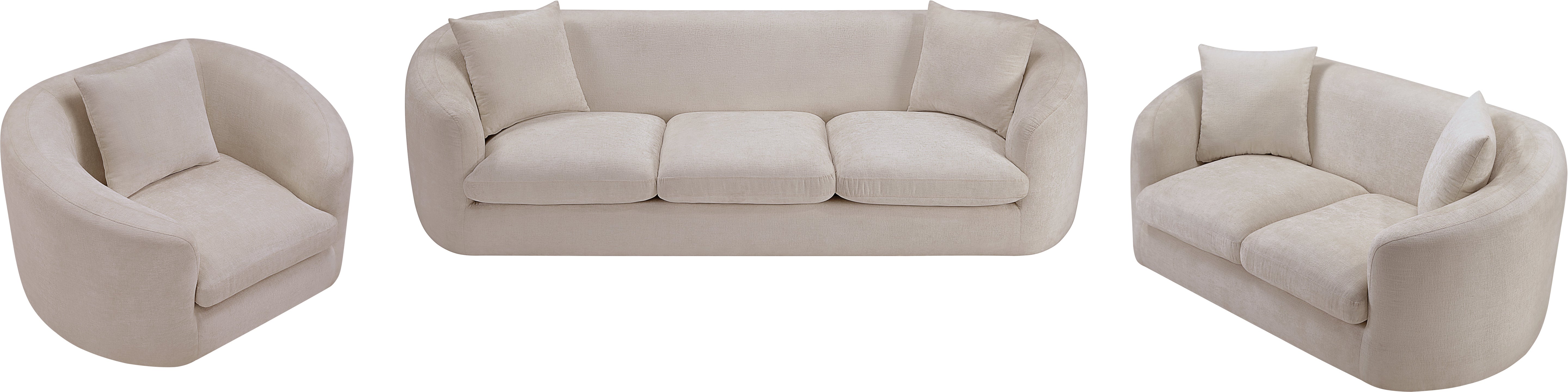 Fauteuil d'appoint rembourré en chenille Vivi