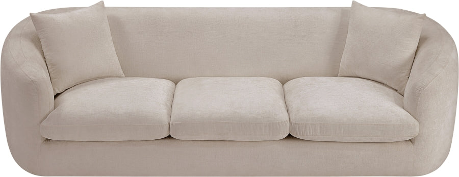 Canapé rembourré en tissu chenille Penelope