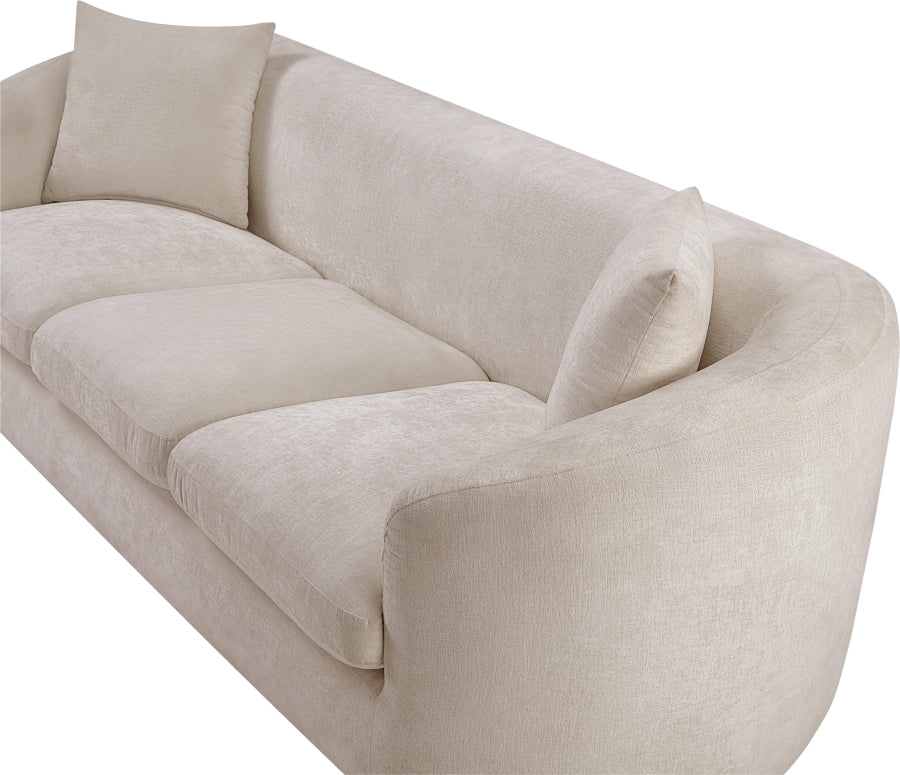 Canapé rembourré en tissu chenille Penelope