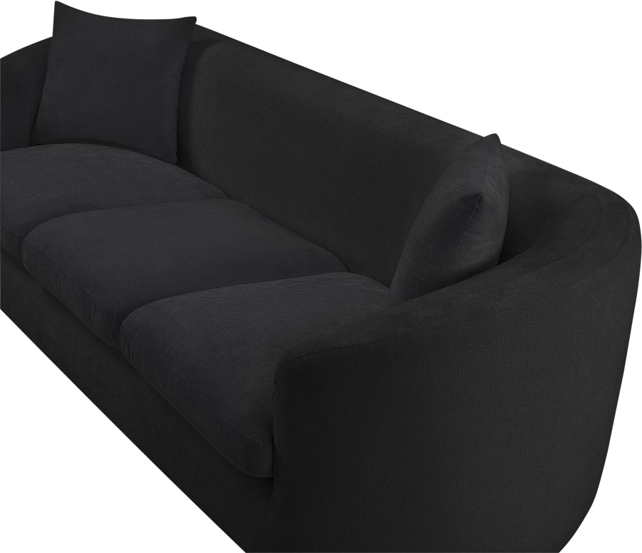 Canapé rembourré en tissu chenille Penelope