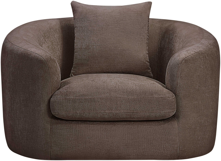Fauteuil d'appoint rembourré en chenille Vivi