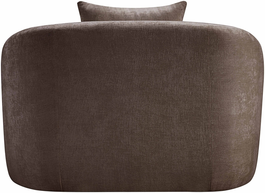 Fauteuil d'appoint rembourré en chenille Vivi