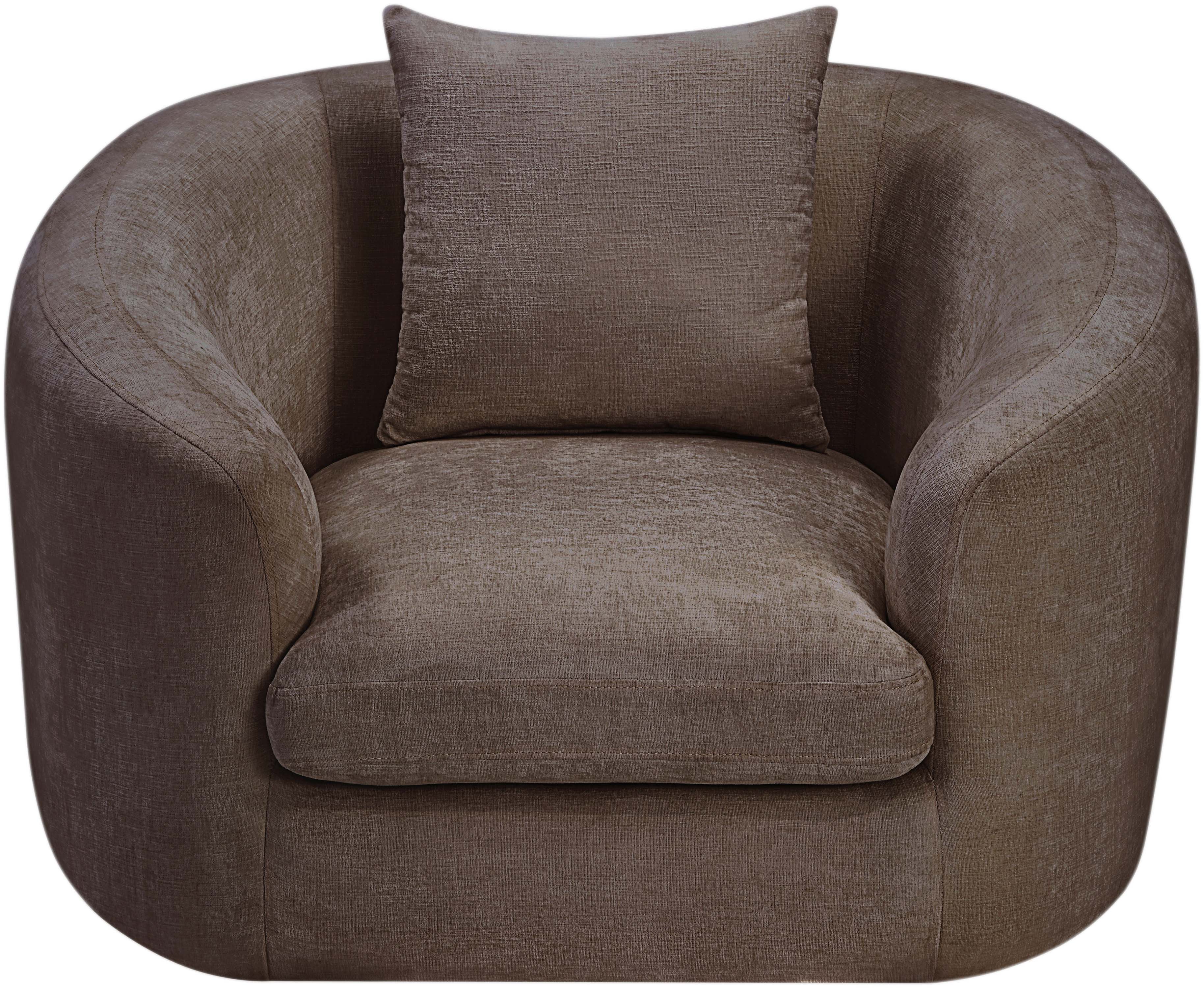 Fauteuil d'appoint rembourré en chenille Vivi