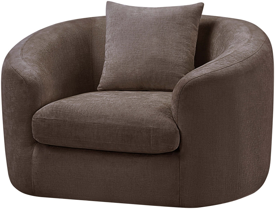 Fauteuil d'appoint rembourré en chenille Vivi