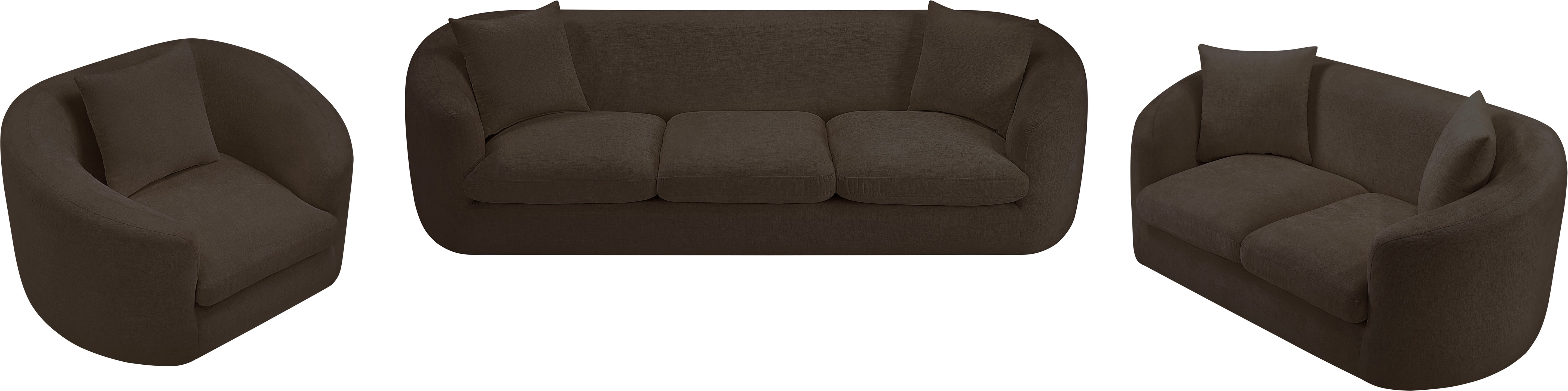 Fauteuil d'appoint rembourré en chenille Vivi