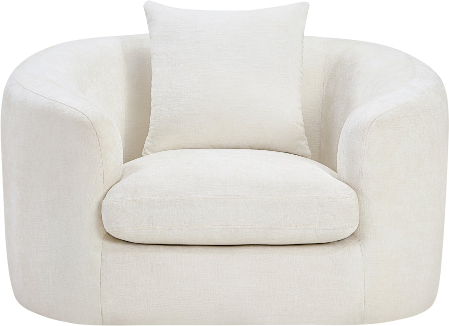 Fauteuil d'appoint rembourré en chenille Vivi