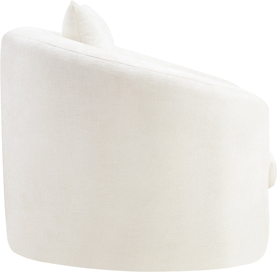 Fauteuil d'appoint rembourré en chenille Vivi
