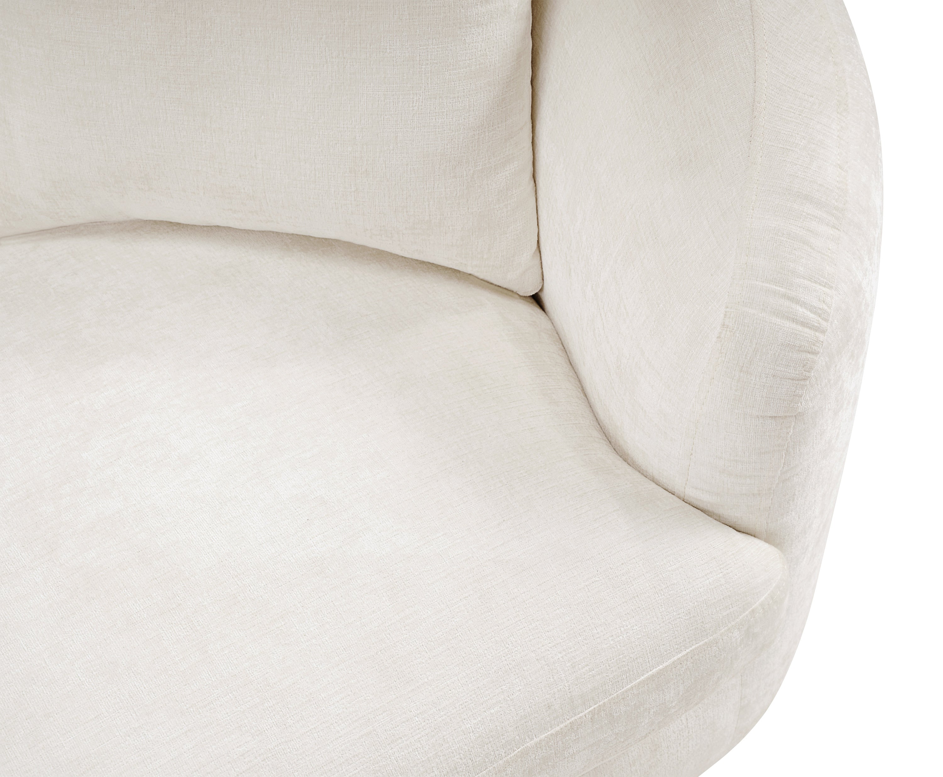 Fauteuil d'appoint rembourré en chenille Vivi