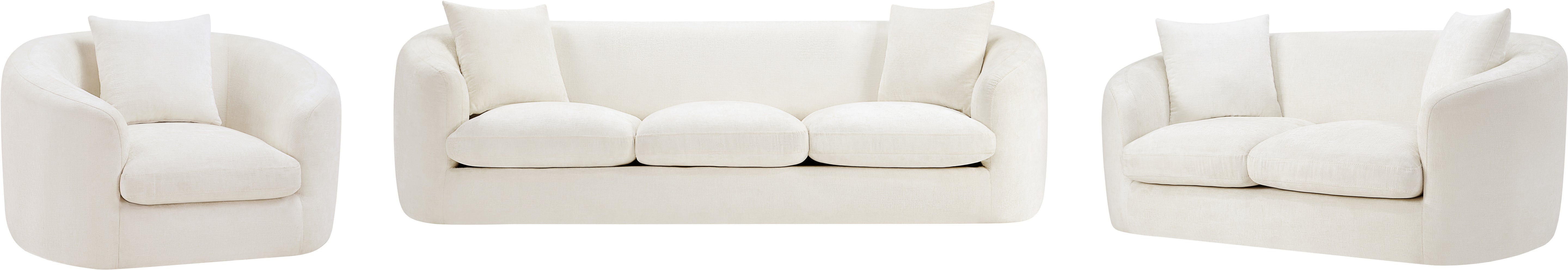 Fauteuil d'appoint rembourré en chenille Vivi