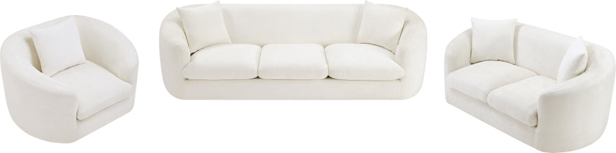 Fauteuil d'appoint rembourré en chenille Vivi