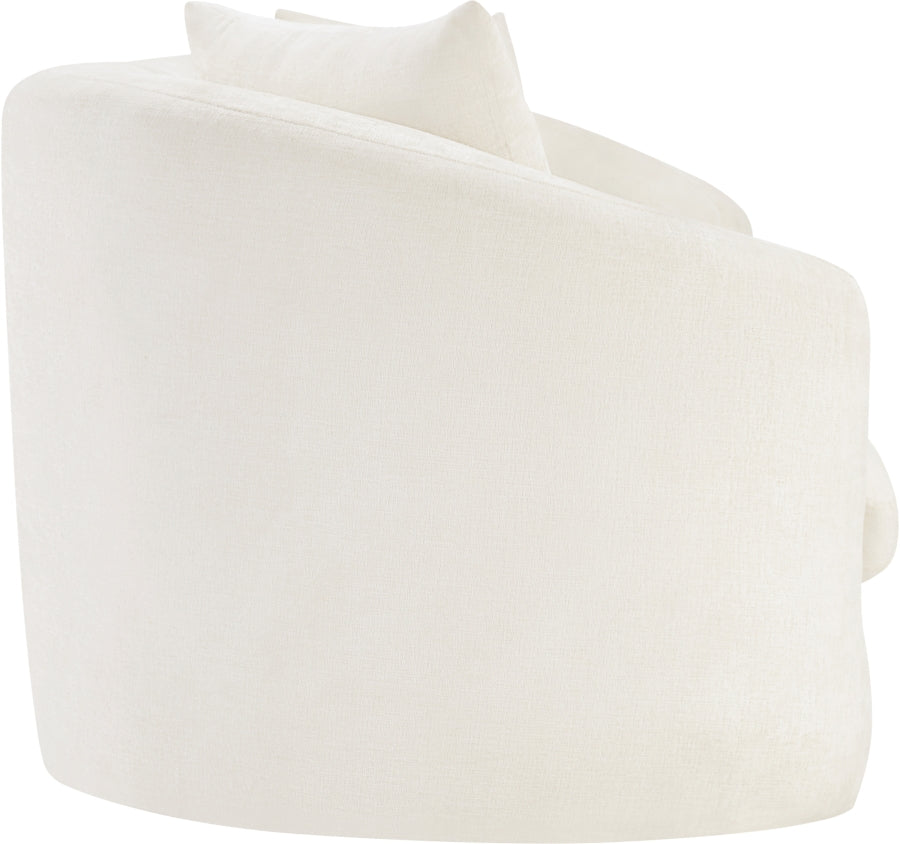 Canapé rembourré en tissu chenille Penelope