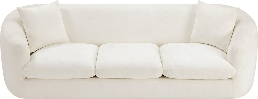 Canapé rembourré en tissu chenille Penelope