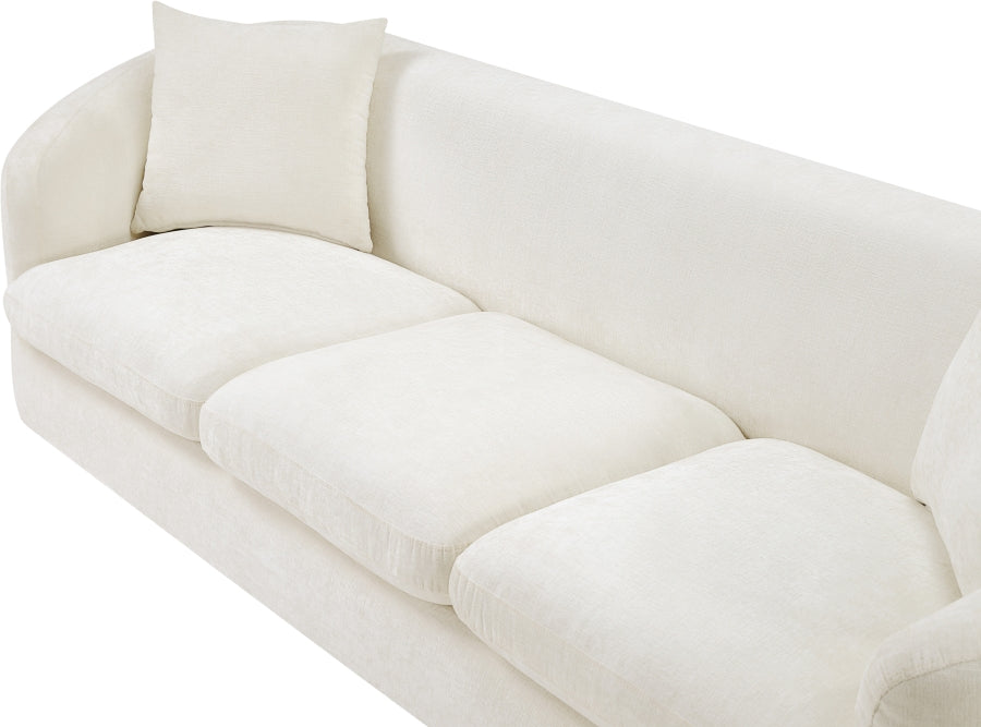 Canapé rembourré en tissu chenille Penelope