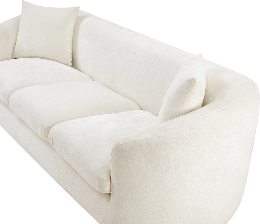 Canapé rembourré en tissu chenille Penelope