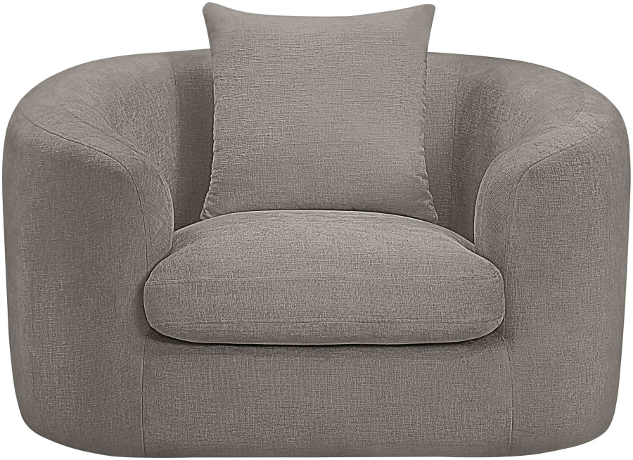 Fauteuil d'appoint rembourré en chenille Vivi