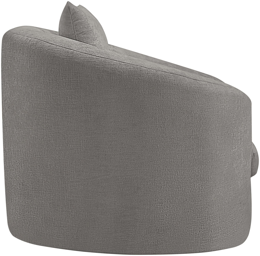 Fauteuil d'appoint rembourré en chenille Vivi