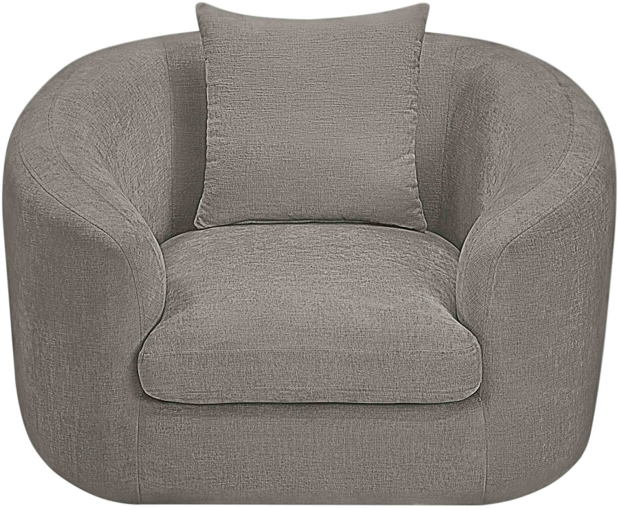 Fauteuil d'appoint rembourré en chenille Vivi