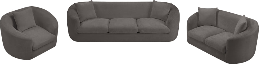 Fauteuil d'appoint rembourré en chenille Vivi