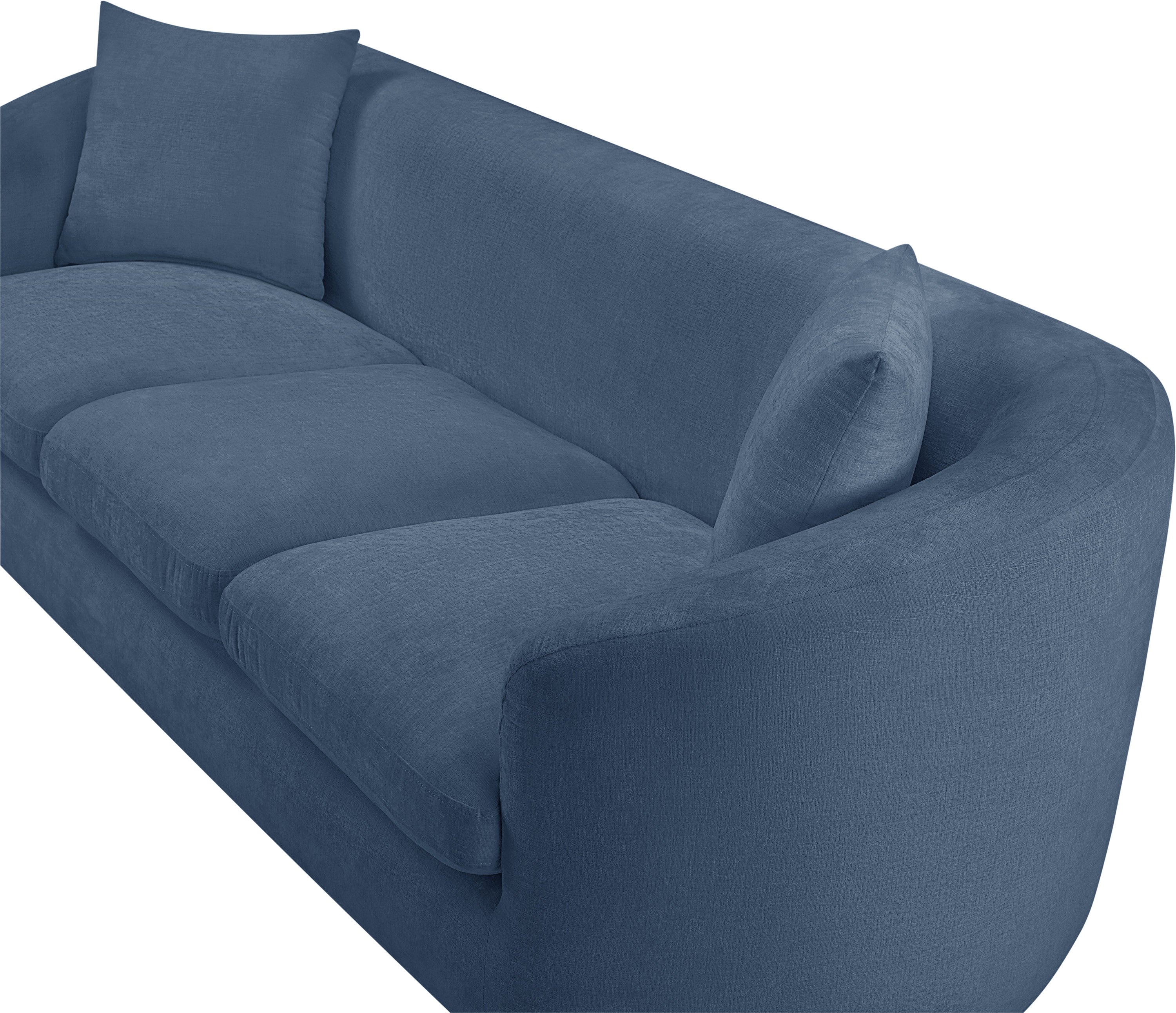 Canapé rembourré en tissu chenille Penelope