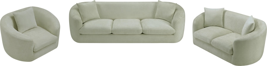 Canapé rembourré en tissu chenille Penelope