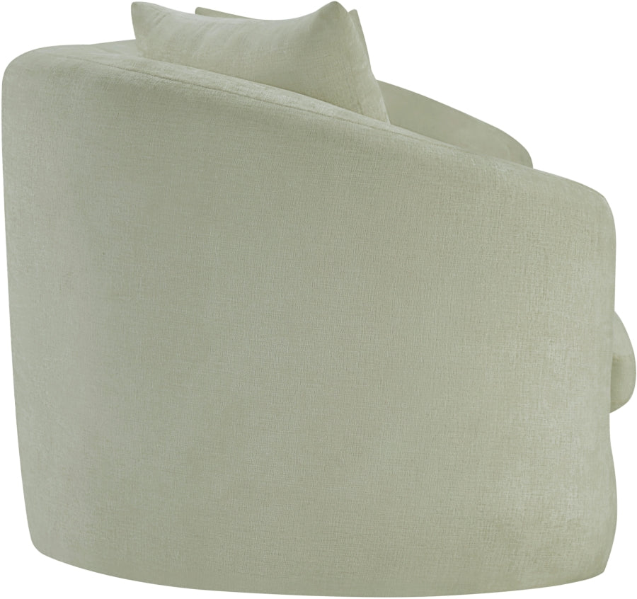 Canapé rembourré en tissu chenille Penelope