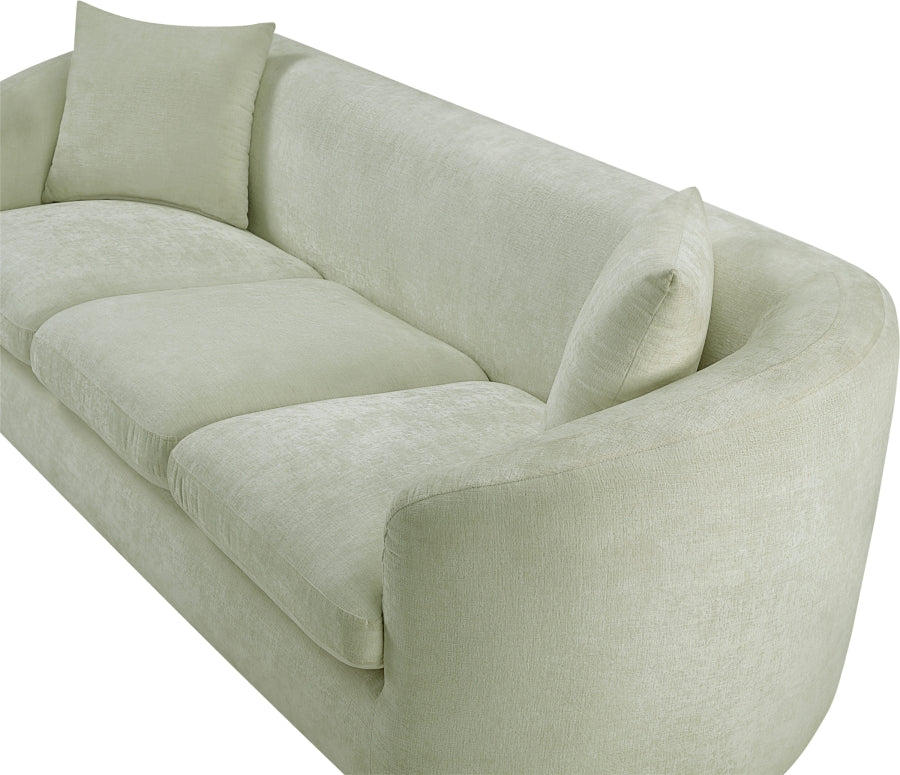 Canapé rembourré en tissu chenille Penelope