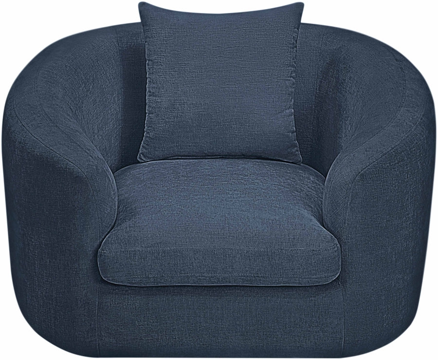 Fauteuil d'appoint rembourré en chenille Vivi