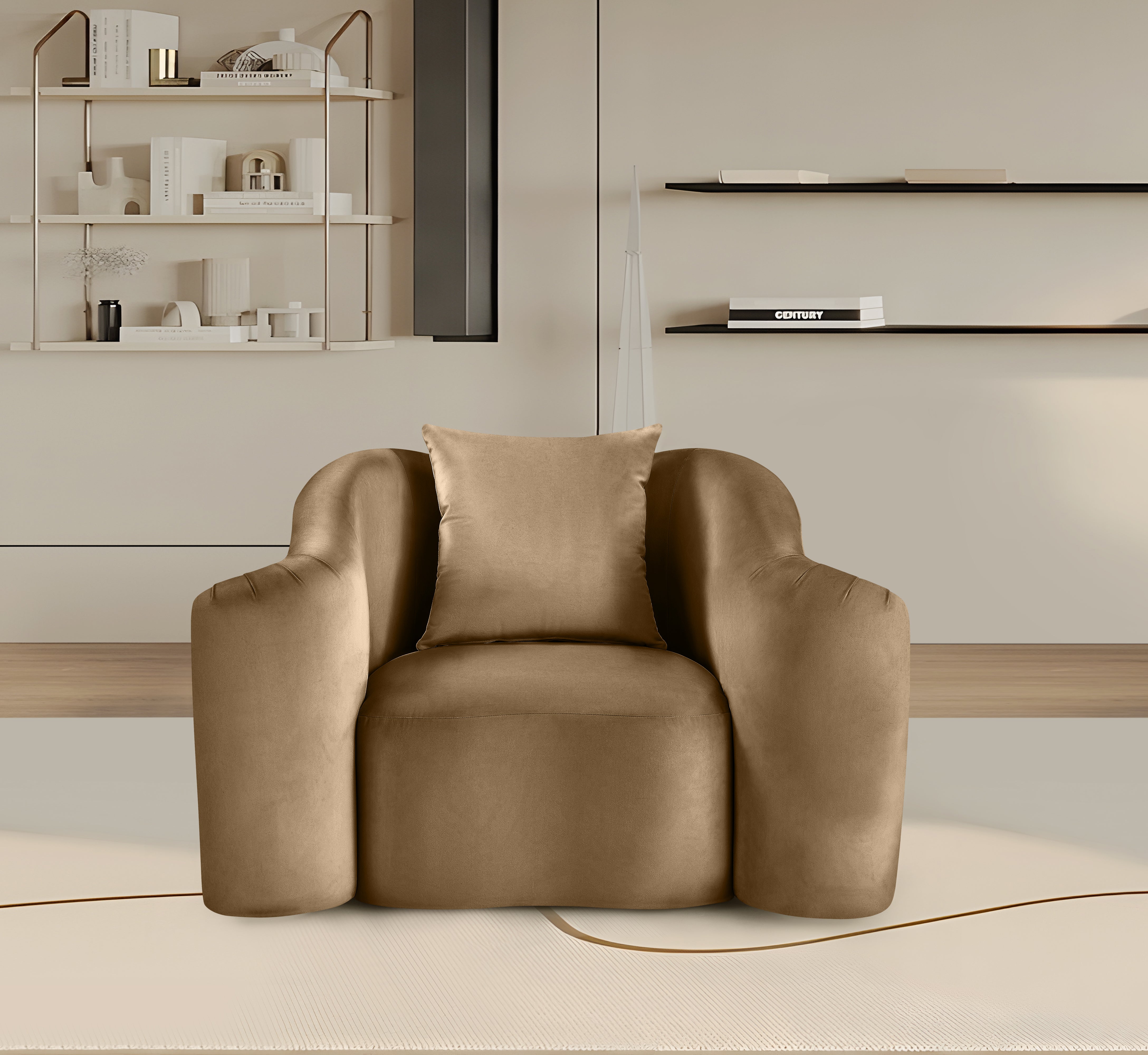 Destin Velvet Upholstered Accent Chair