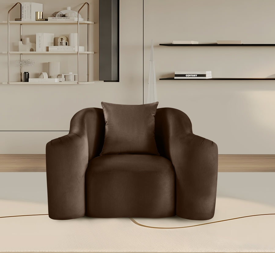 Destin Velvet Upholstered Accent Chair