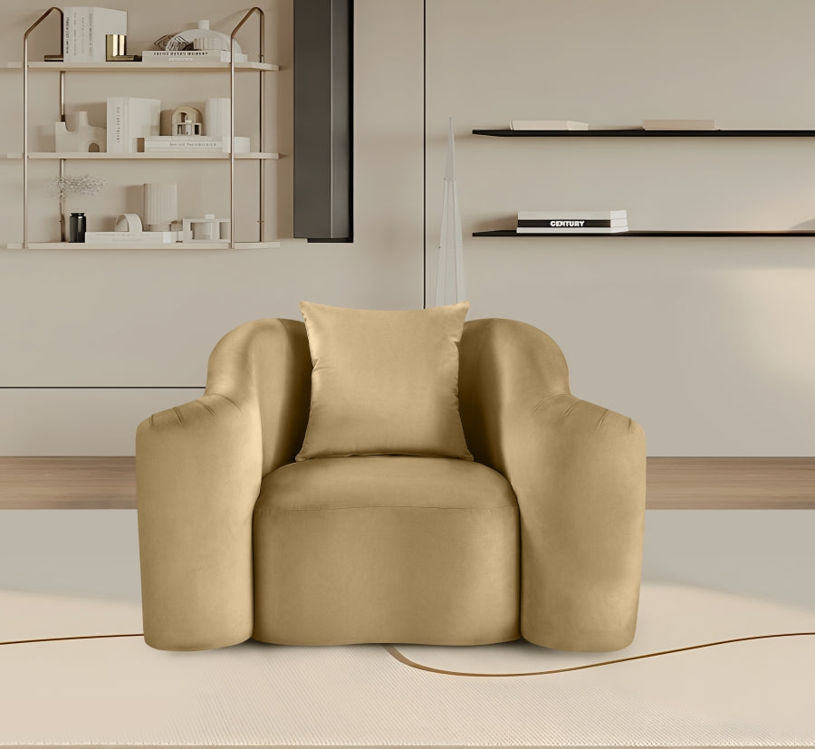 Destin Velvet Upholstered Accent Chair