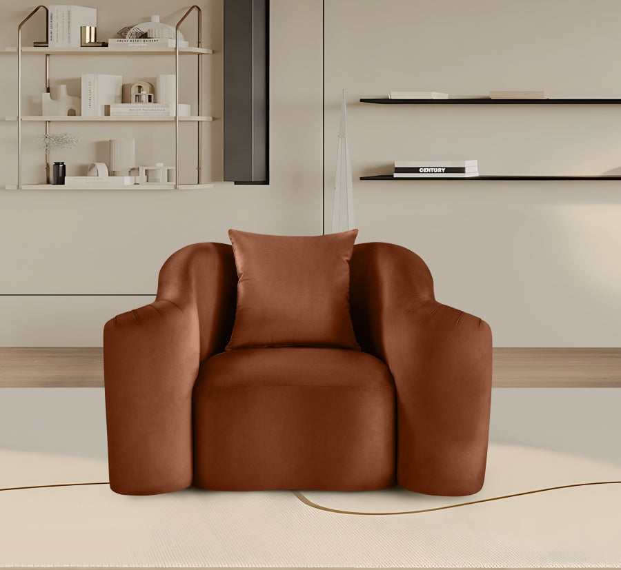 Destin Velvet Upholstered Accent Chair