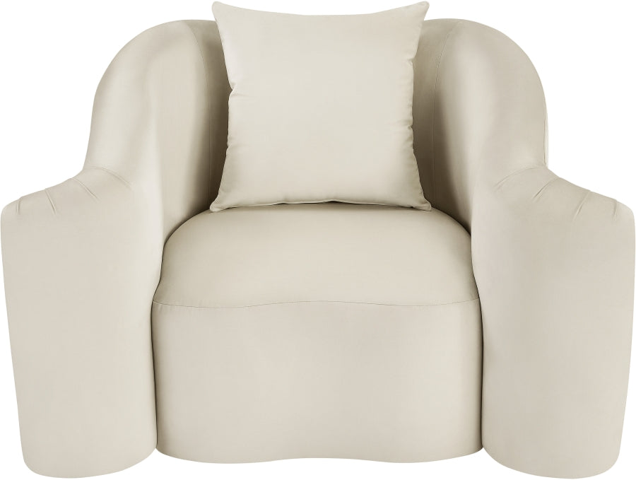 Destin Velvet Upholstered Accent Chair