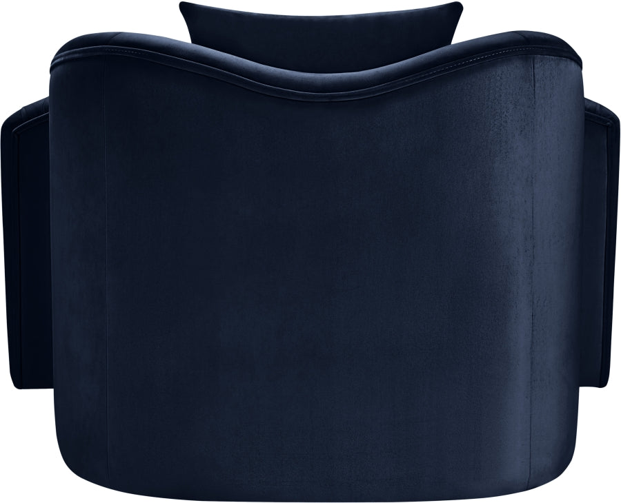 Destin Velvet Upholstered Accent Chair