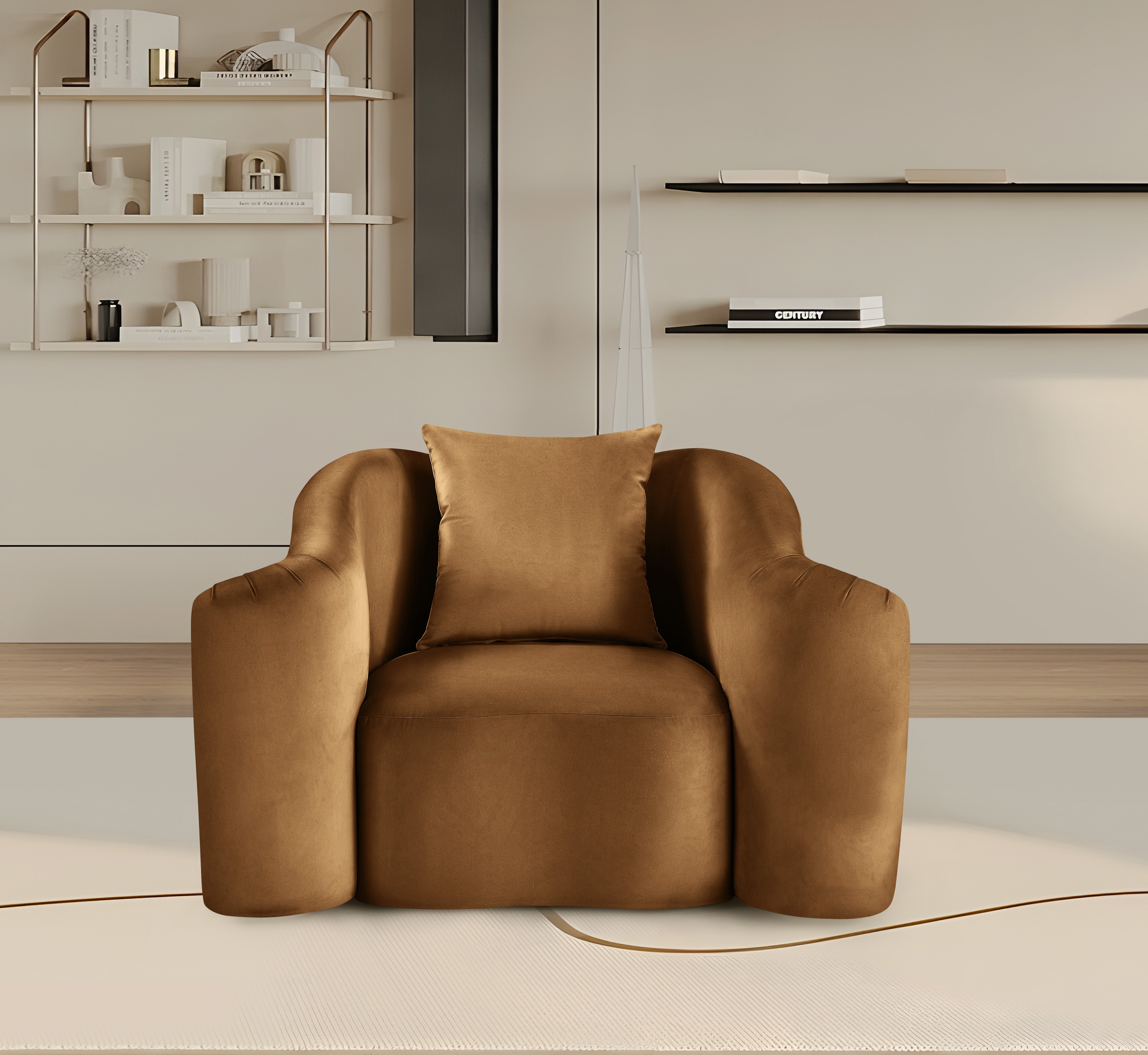 Destin Velvet Upholstered Accent Chair
