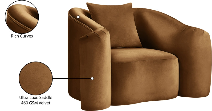 Destin Velvet Upholstered Accent Chair