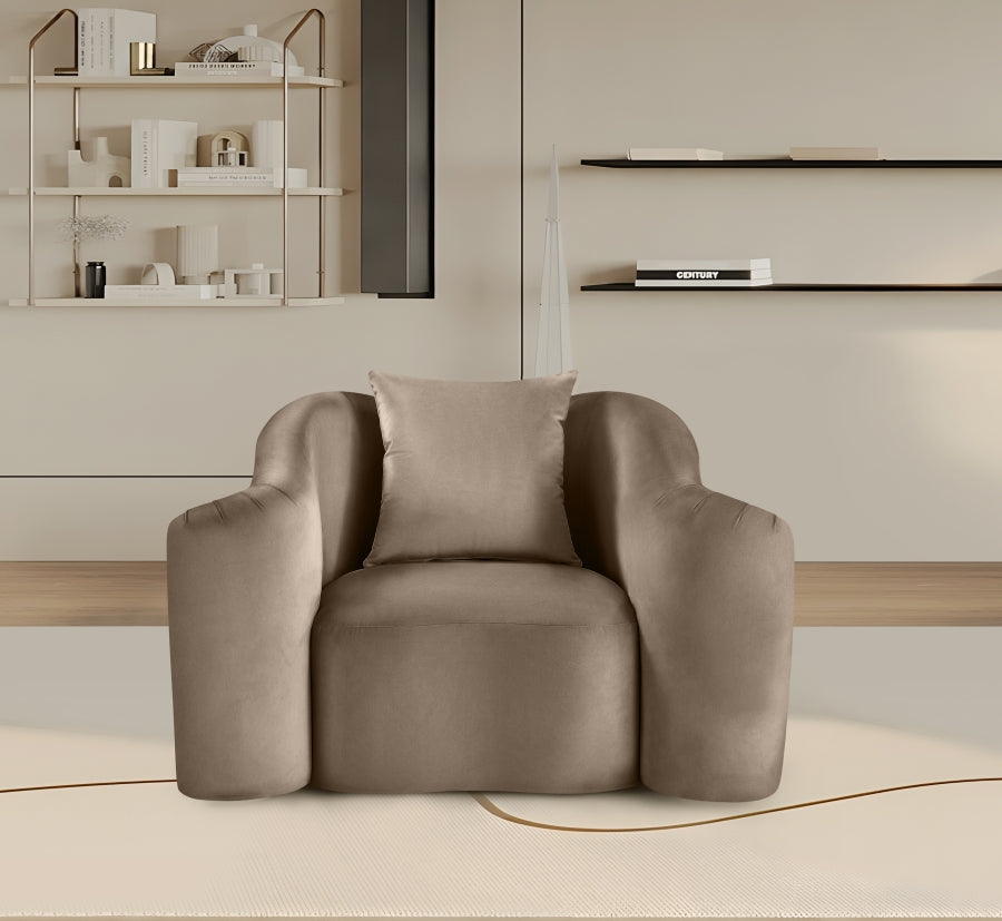 Destin Velvet Upholstered Accent Chair