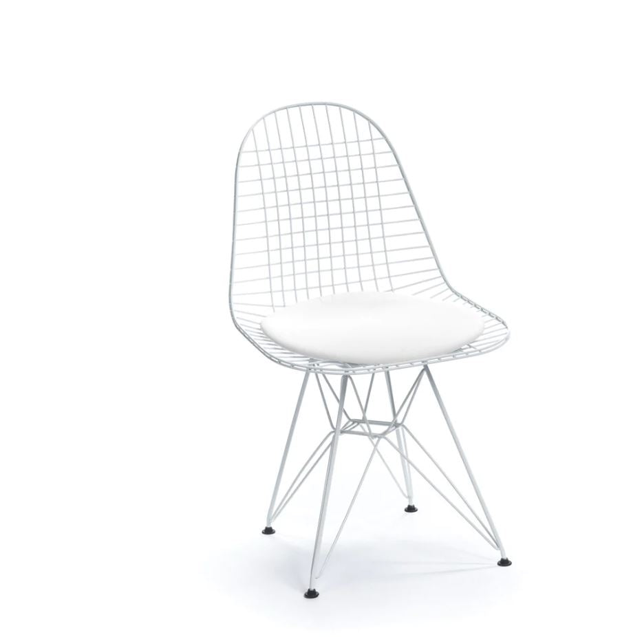 Chaise de salle à manger Eiffel en maille (noir/blanc)