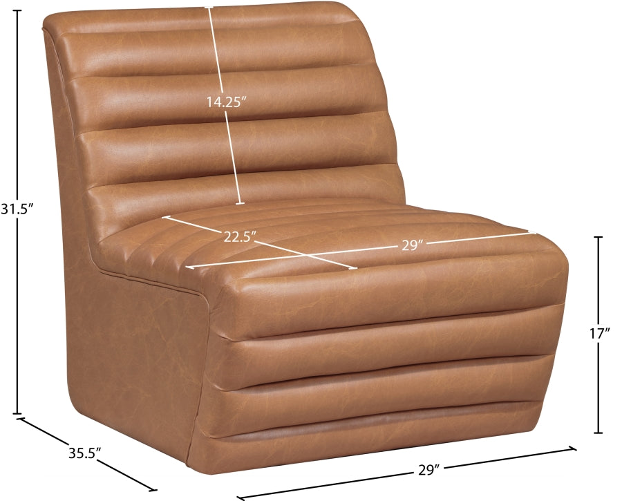 Fauteuil d'appoint rembourré en chenille Vivi